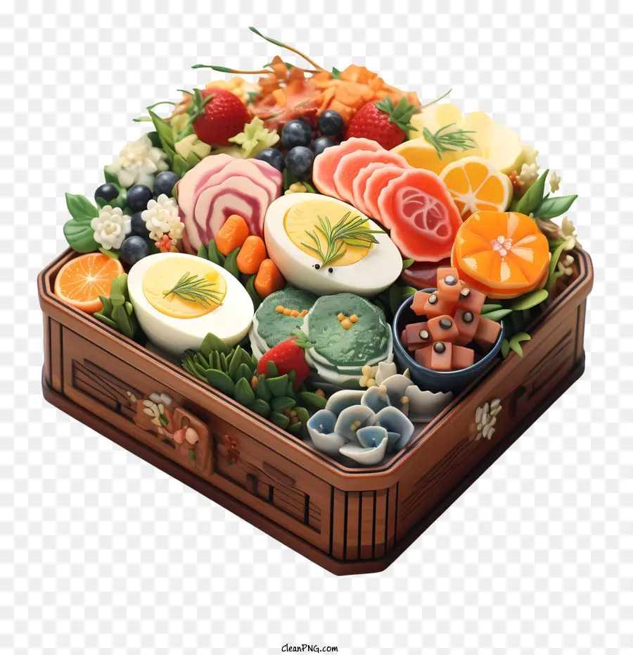 Caja Bento，Bandeja De Frutas Y Verduras PNG