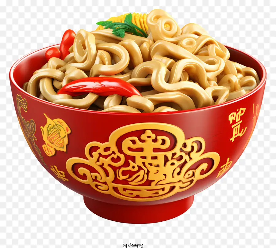 Año Nuevo Chino，Fideos PNG