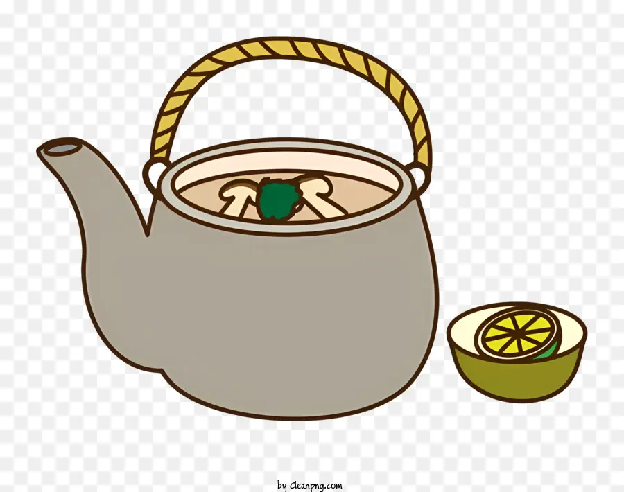 Olla De Té，Té De Metal PNG