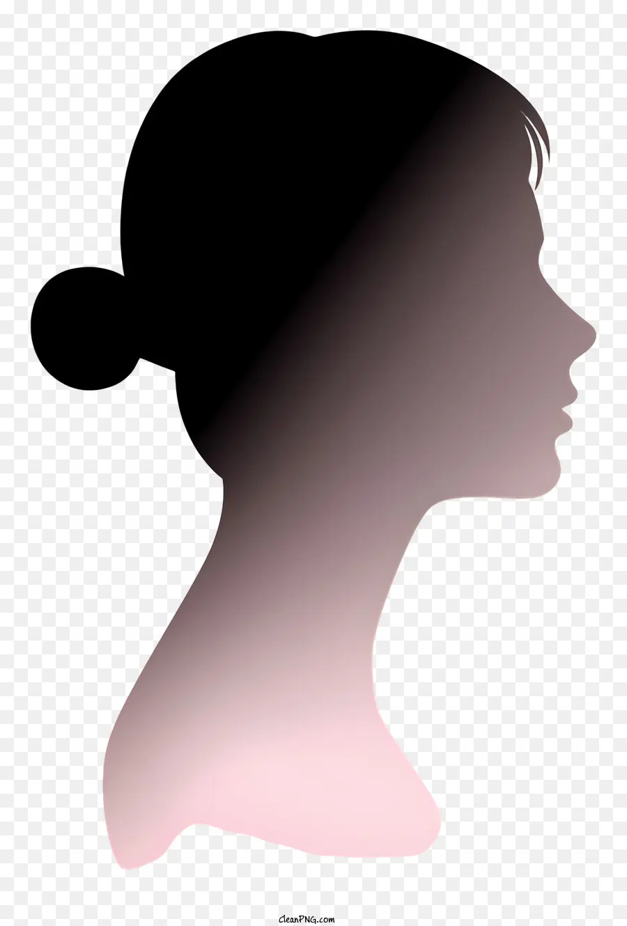 Silueta Realista De La Cara Lateral De Las Mujeres，Perfil De Mujeres PNG