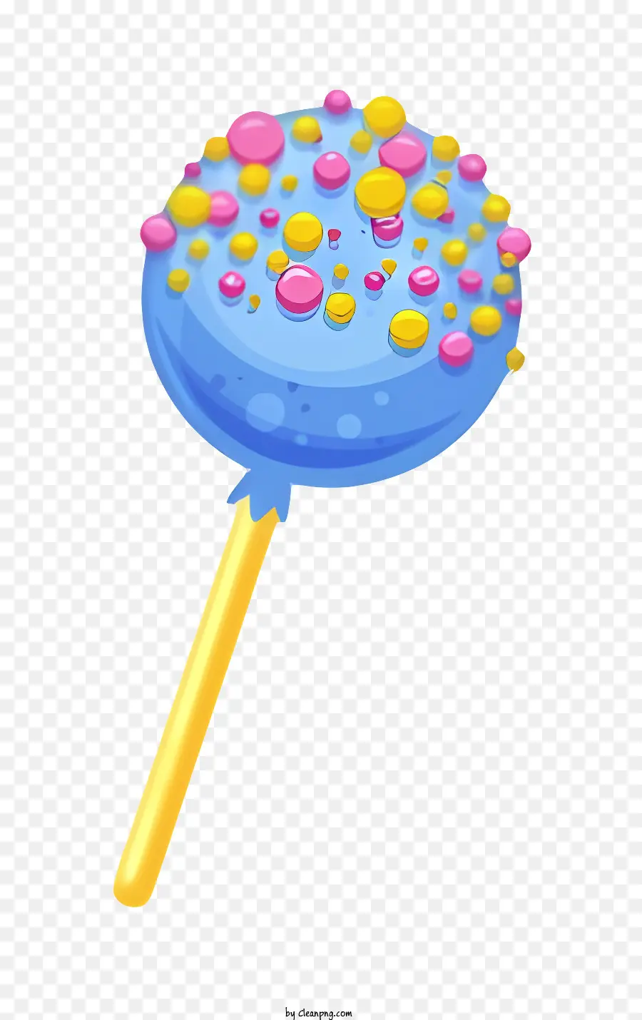 Bean Día，Azul Lollipop PNG