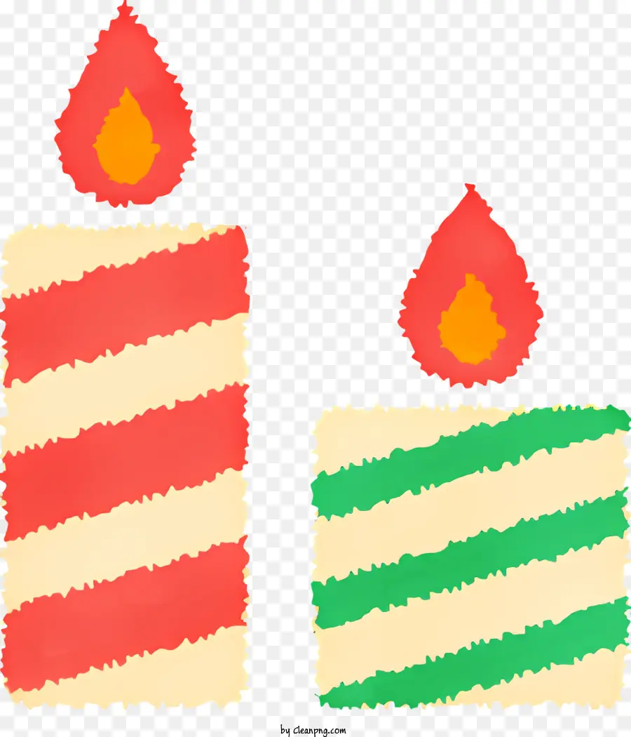 Dibujos Animados，Velas Rayadas PNG