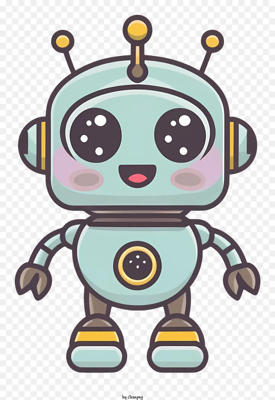 La Historieta，Azul Robot PNG