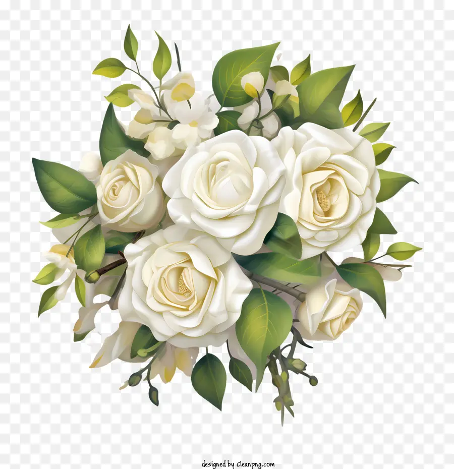 Flor De Rosa Blanca，Las Rosas Blancas PNG