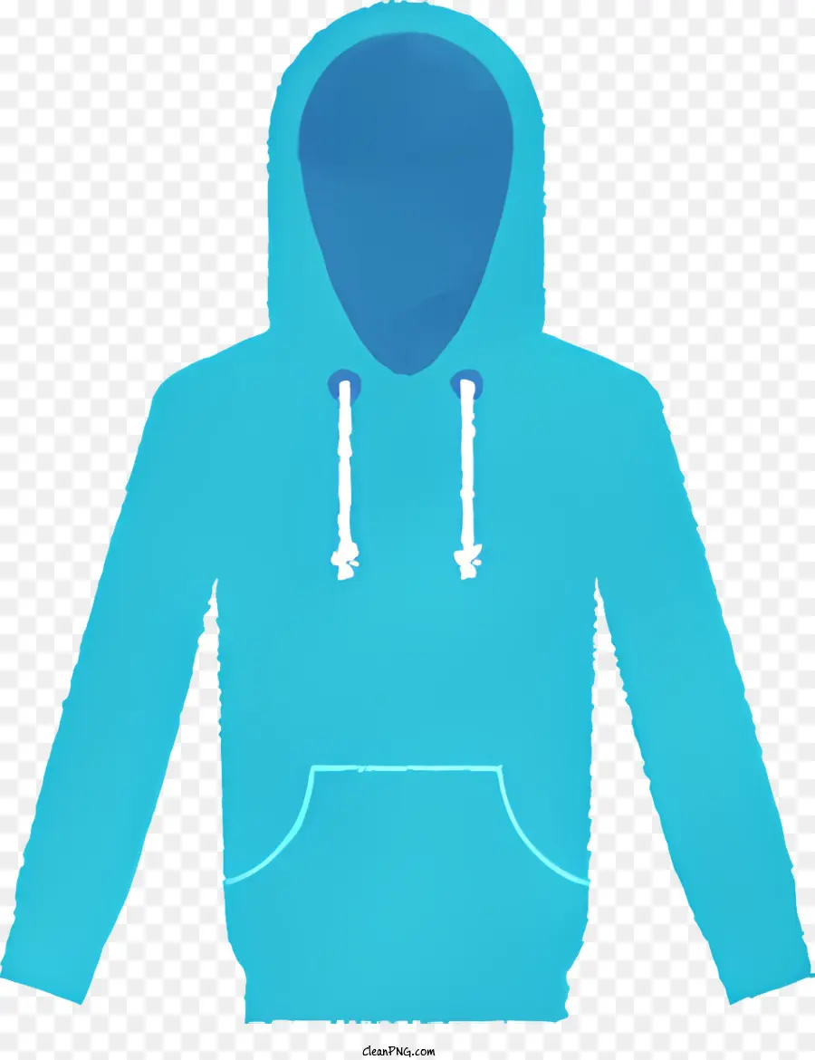 La Historieta，Sudadera Con Capucha Azul PNG