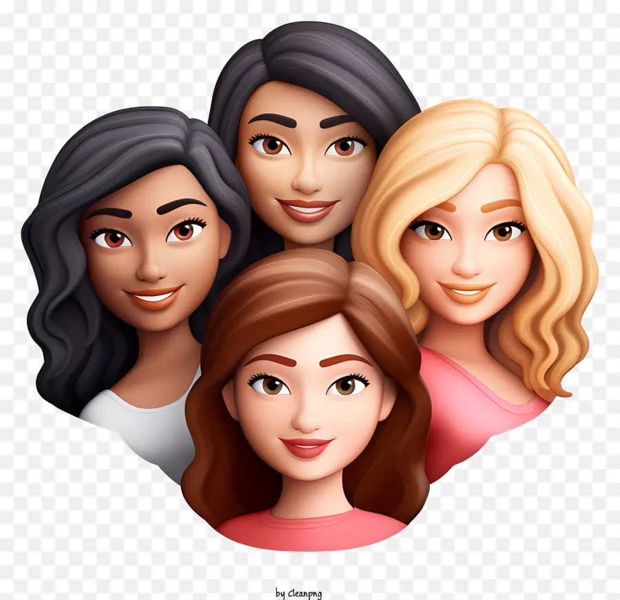 Emojis，Mujeres De Dibujos Animados PNG