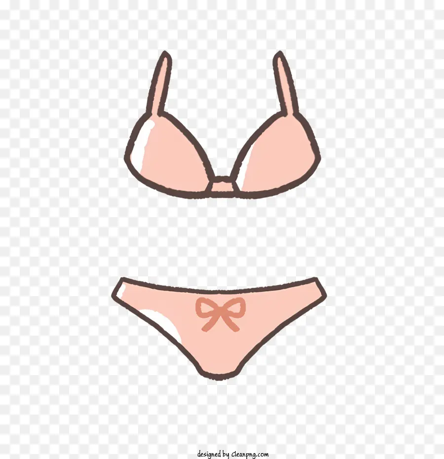 Dibujos Animados，Bikini Rosa PNG