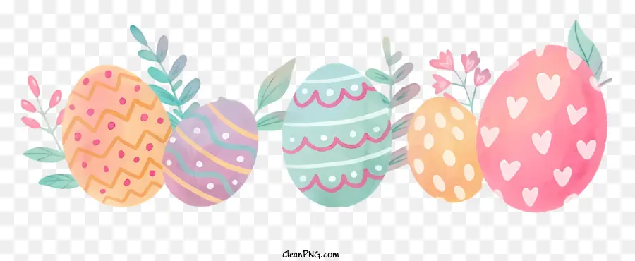 Bunny Cara，Los Huevos De Pascua PNG