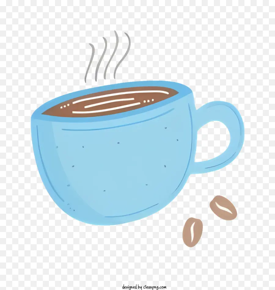 Café，Taza De Café Azul PNG