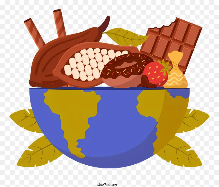 Día Del Pastel De Chocolate，Mapa Del Mundo PNG