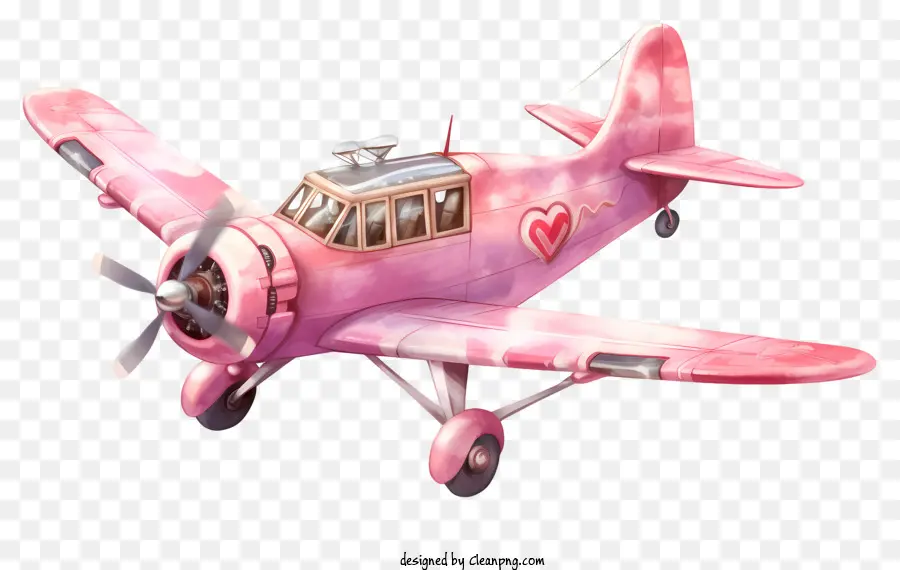 Avión De San Valentín，Rosa Avión PNG