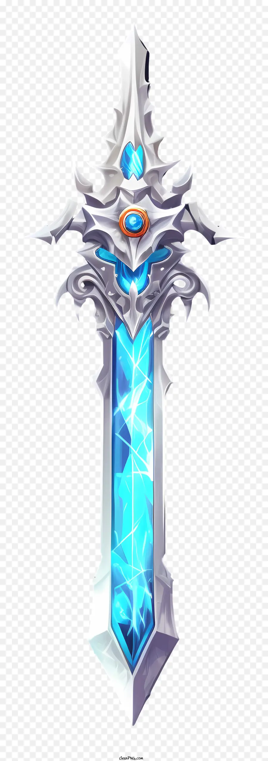 Espada De Diamante Dibujada A Mano，Espada De Fantasía PNG