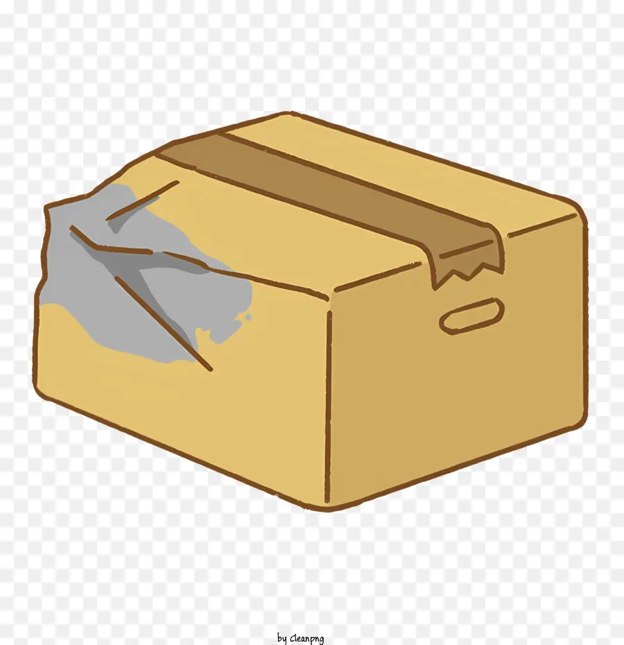 Caja De Cartón，Tape PNG