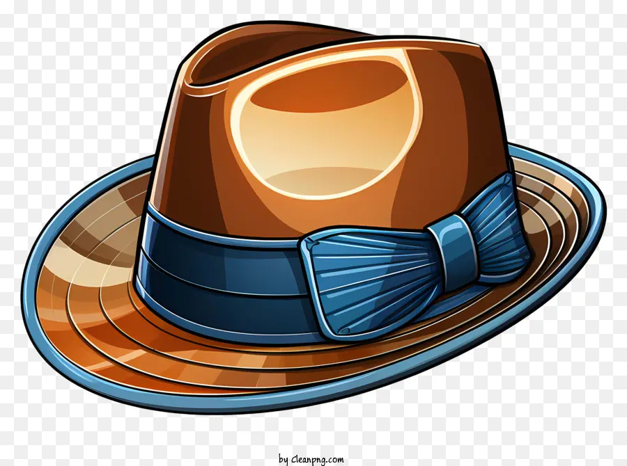 Sombrero，Sombrero Fedora Marrón PNG