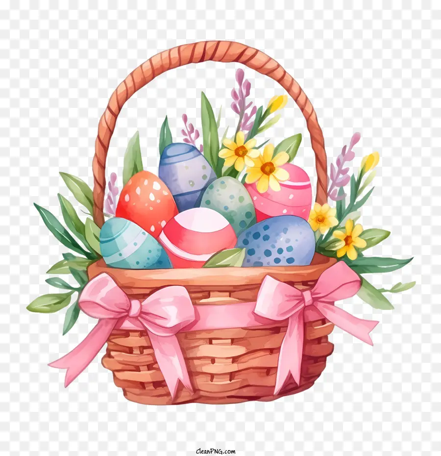 Canasta De Pascua，Eggs PNG