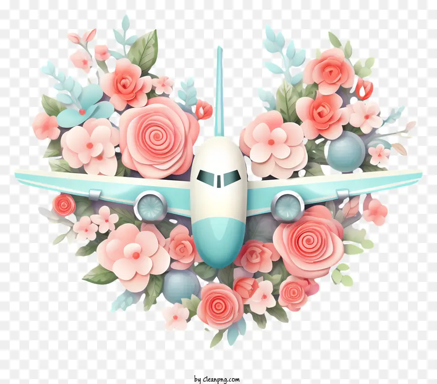 Avión De San Valentín，Avión Romántico PNG