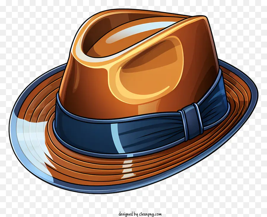 Sombrero，Sombrero Fedora Marrón PNG