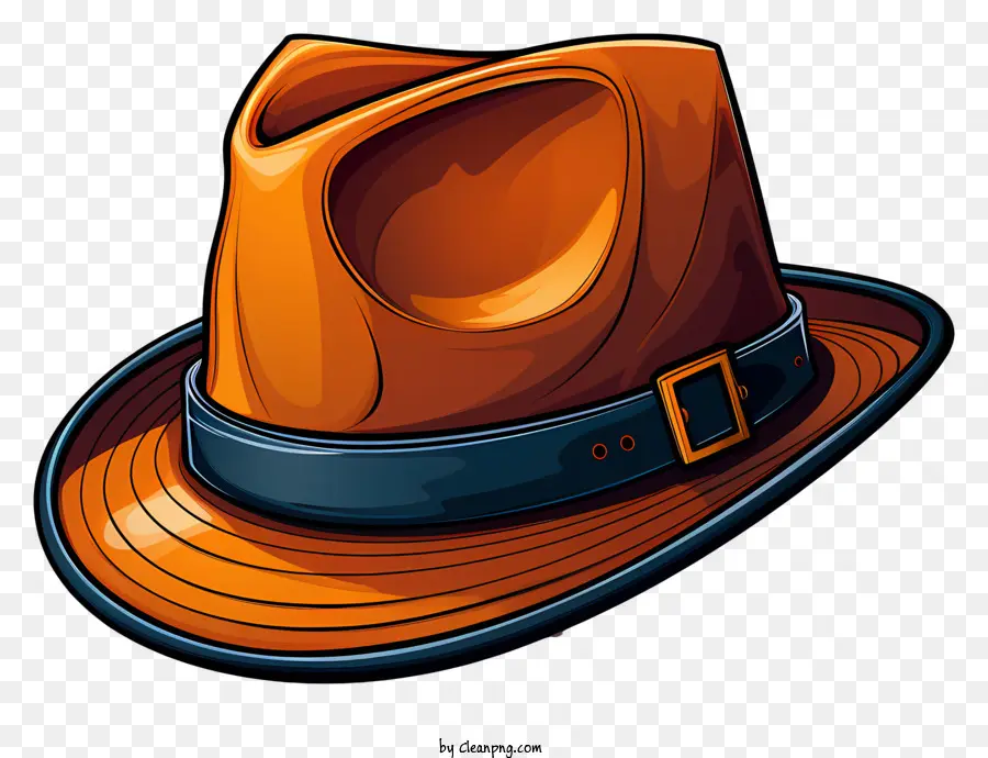 Sombrero，Sombrero De Cuero Naranja PNG