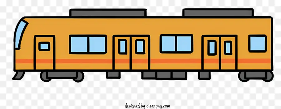 Tren Amarillo，Tren De Pasajeros PNG