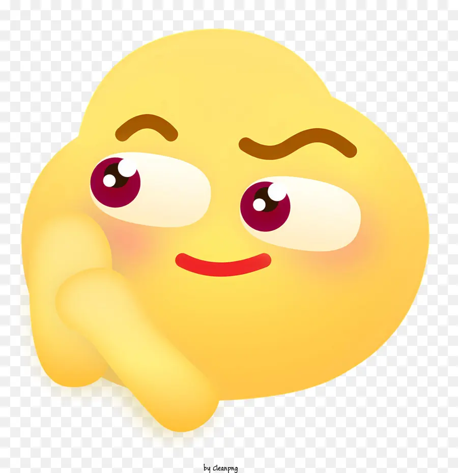 Carita Amarilla，Frunciendo El Ceño Emoji PNG