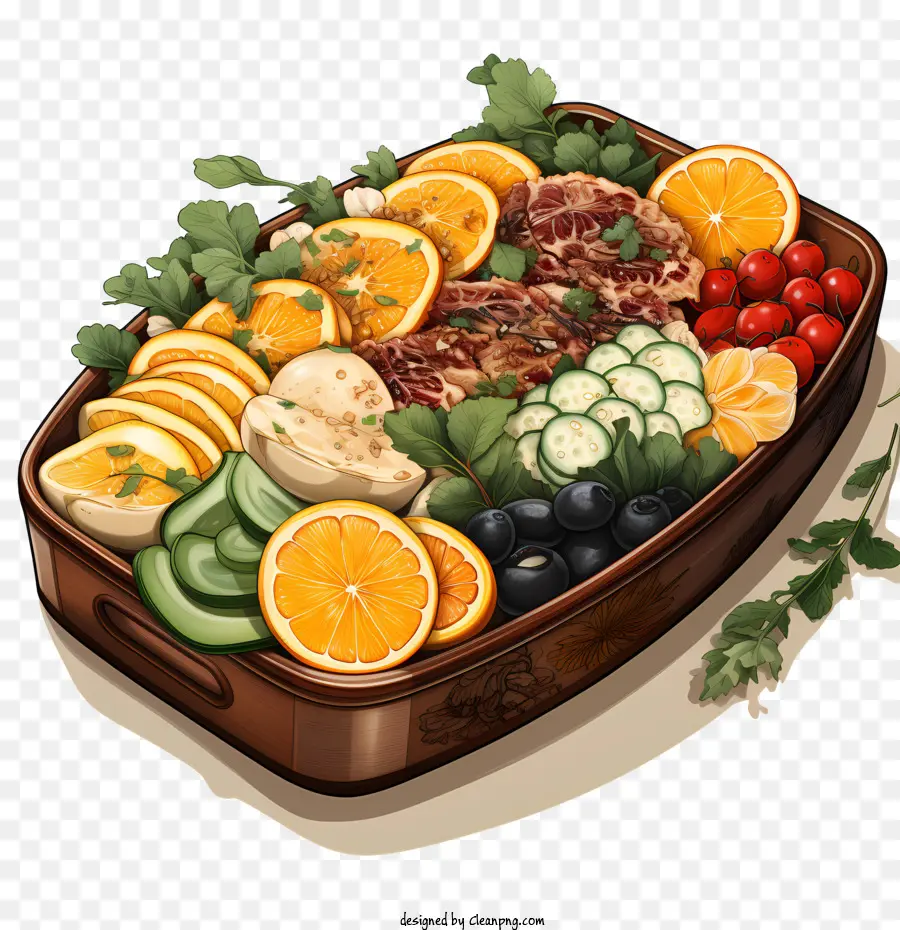 Caja Bento，Arreglo De Alimentos PNG