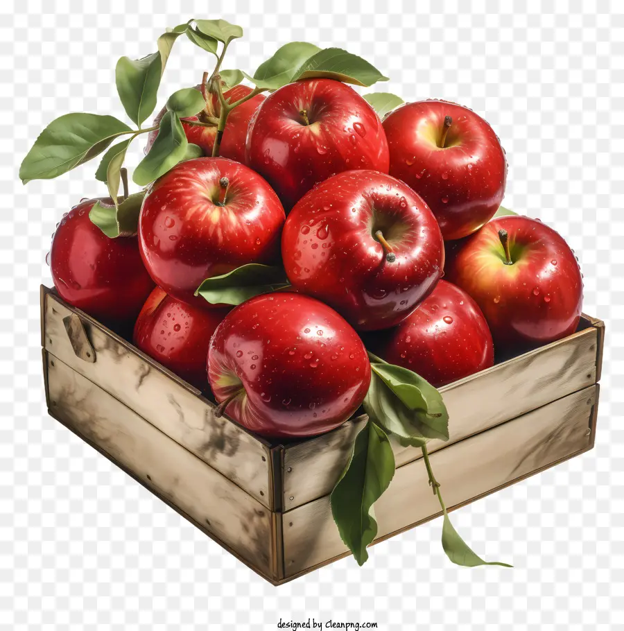 Apple，Caja De Madera PNG