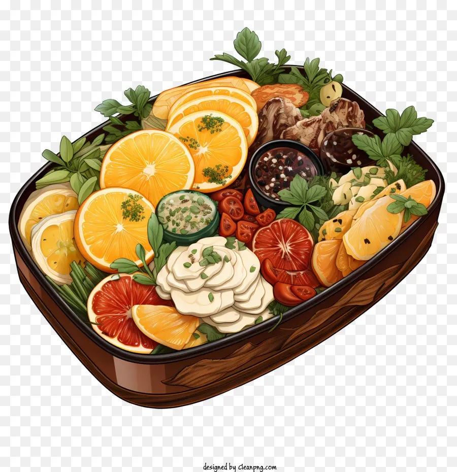 Caja Bento，Frutas Frescas PNG