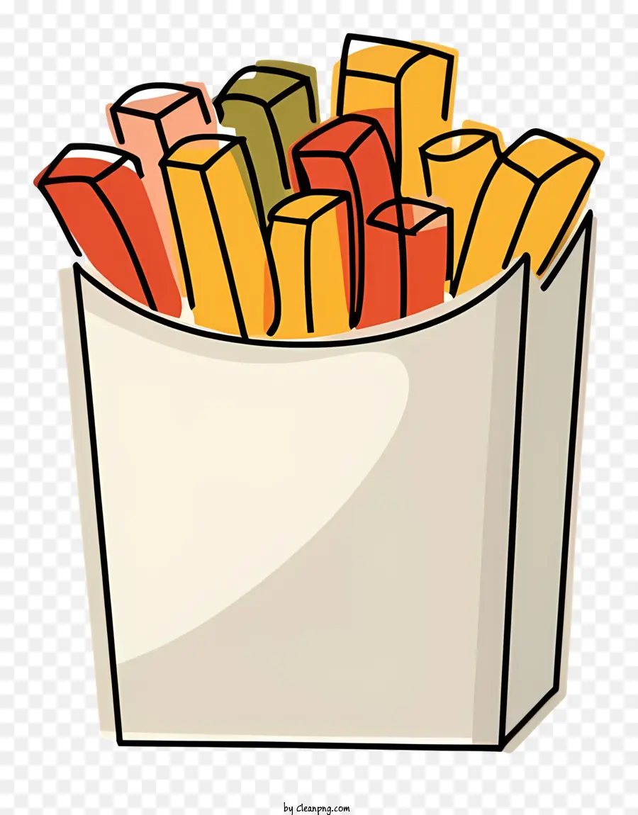 Dibujos Animados，Papas Fritas PNG