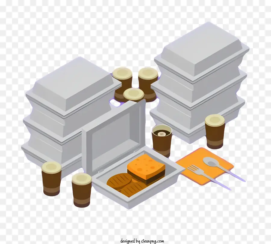 La Comida，Configuración De Mesa PNG