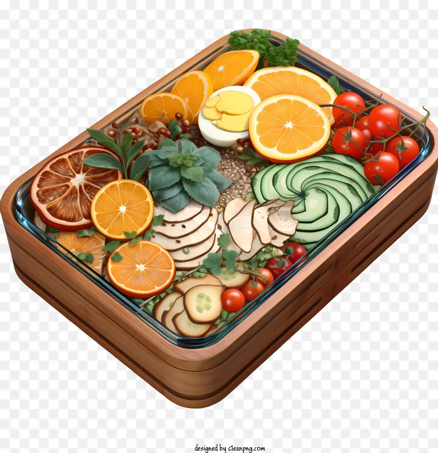 Caja Bento，Bandeja De Madera PNG