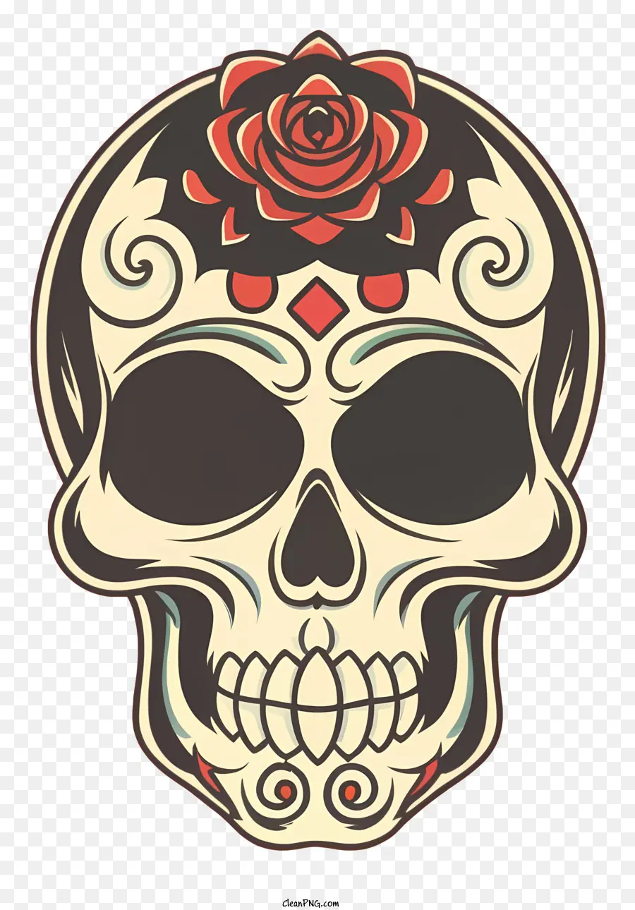 Cráneo Del Azúcar，Día De Los Muertos Calavera PNG