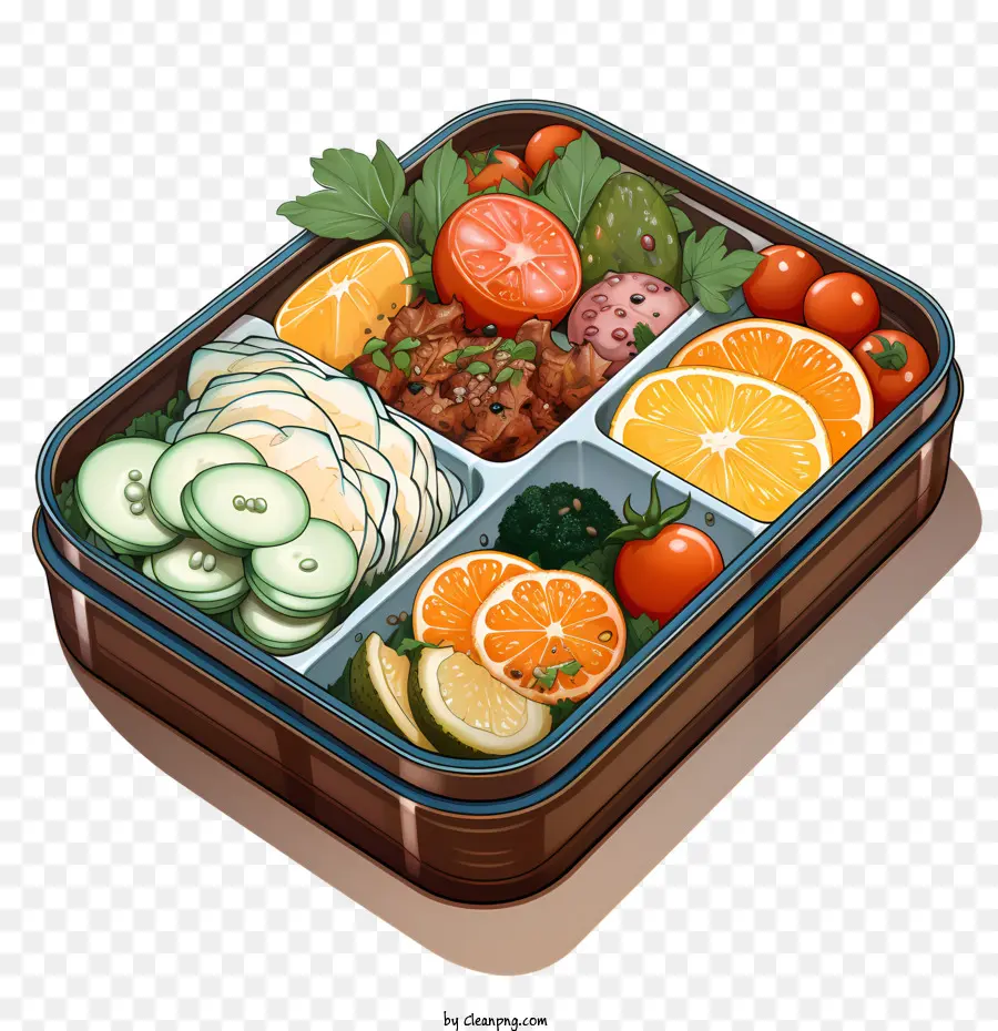 Caja Bento，Frutas Y Verduras PNG