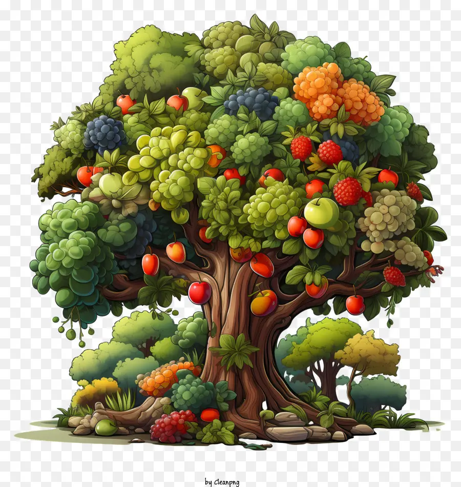 árbol De La Fruta，Tipos De Frutas PNG