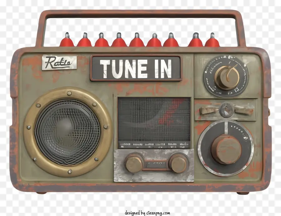 La Historieta，Vintage Radio PNG