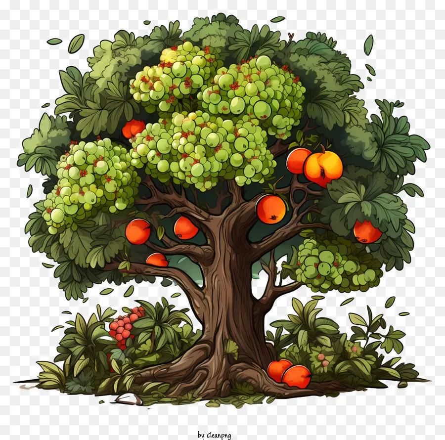 árbol De La Fruta，árbol De Gran Tamaño PNG