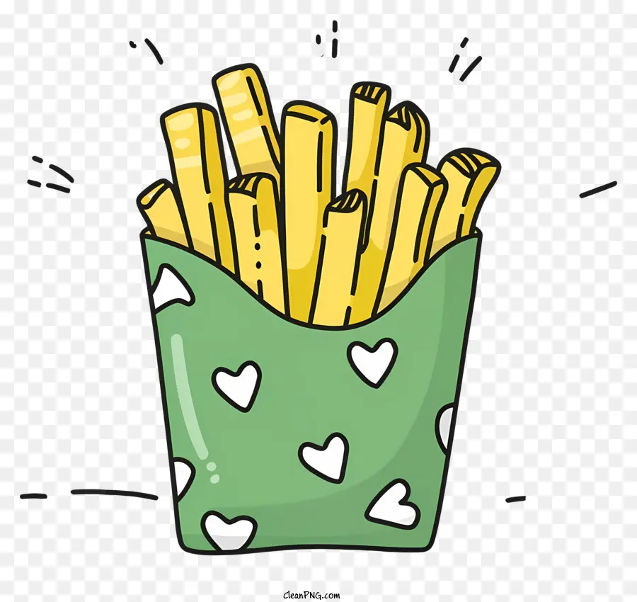 Dibujos Animados，Papas Fritas PNG