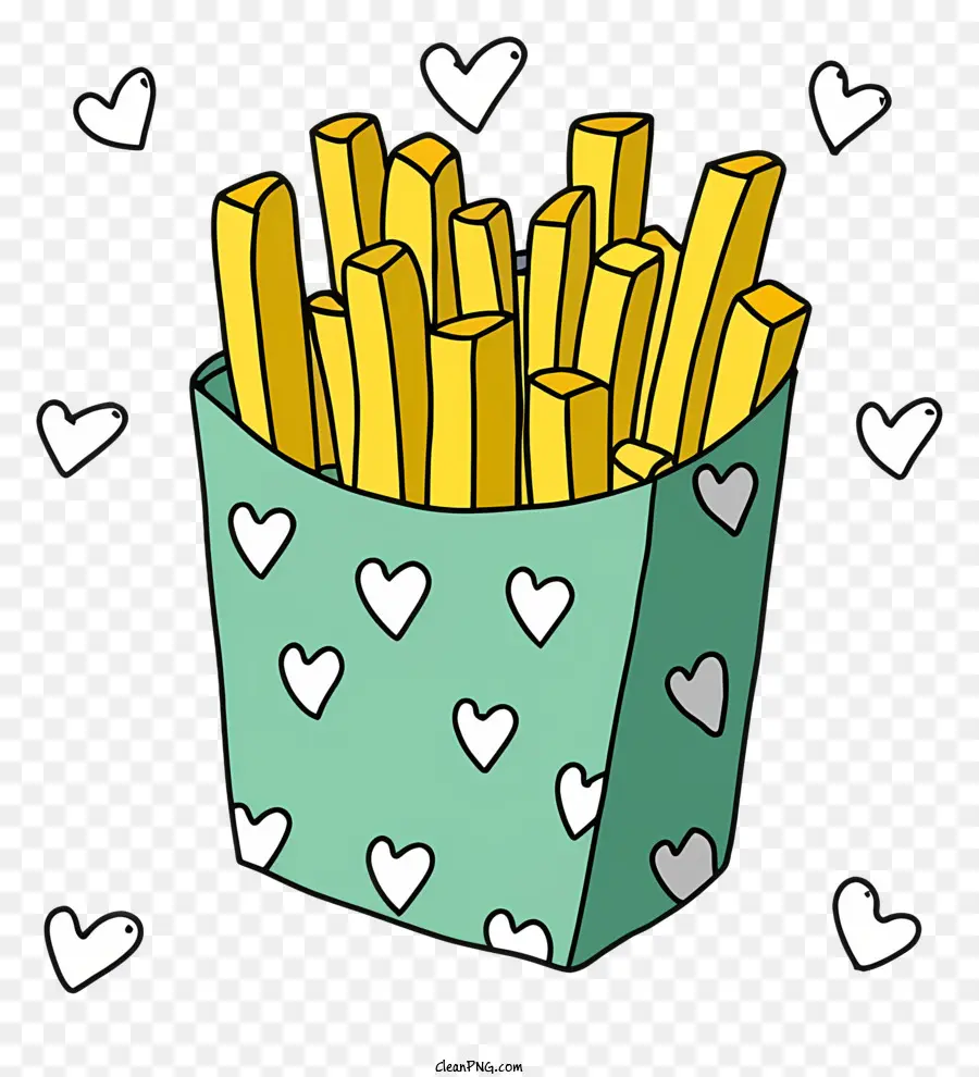 Dibujos Animados，Papas Fritas PNG