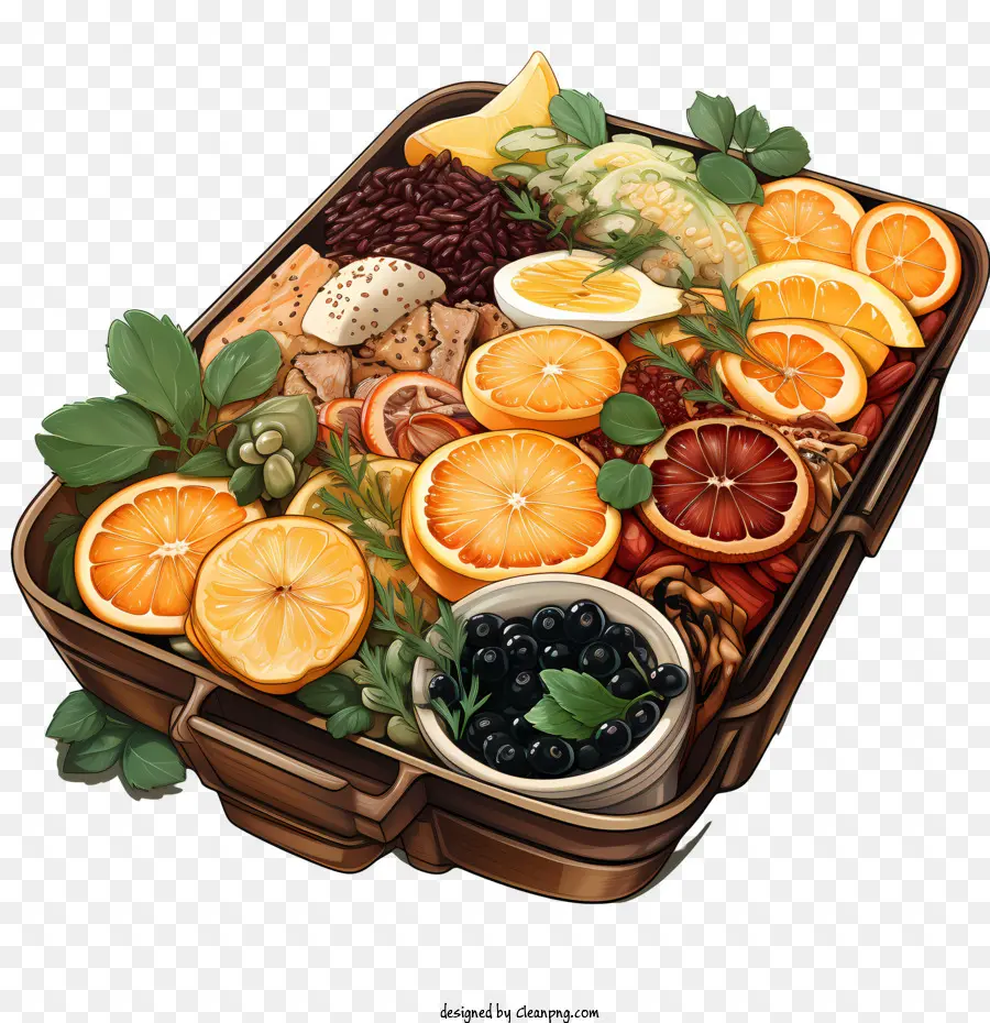 Caja Bento，Bandeja De Fruta PNG