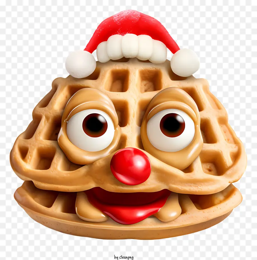 Waffles，La Navidad PNG