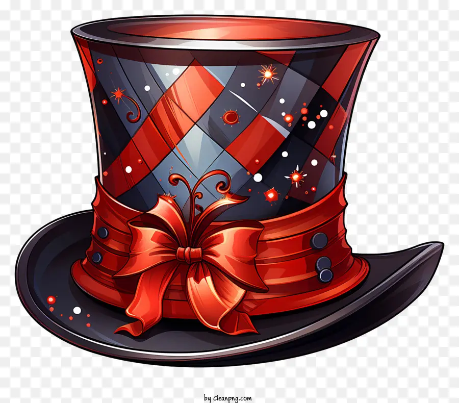 Sombrero，Sombrero Rojo Y Negro PNG