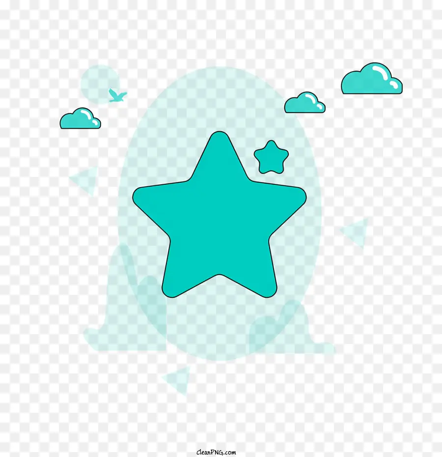 De Dibujos Animados De Estrellas，Cielo PNG