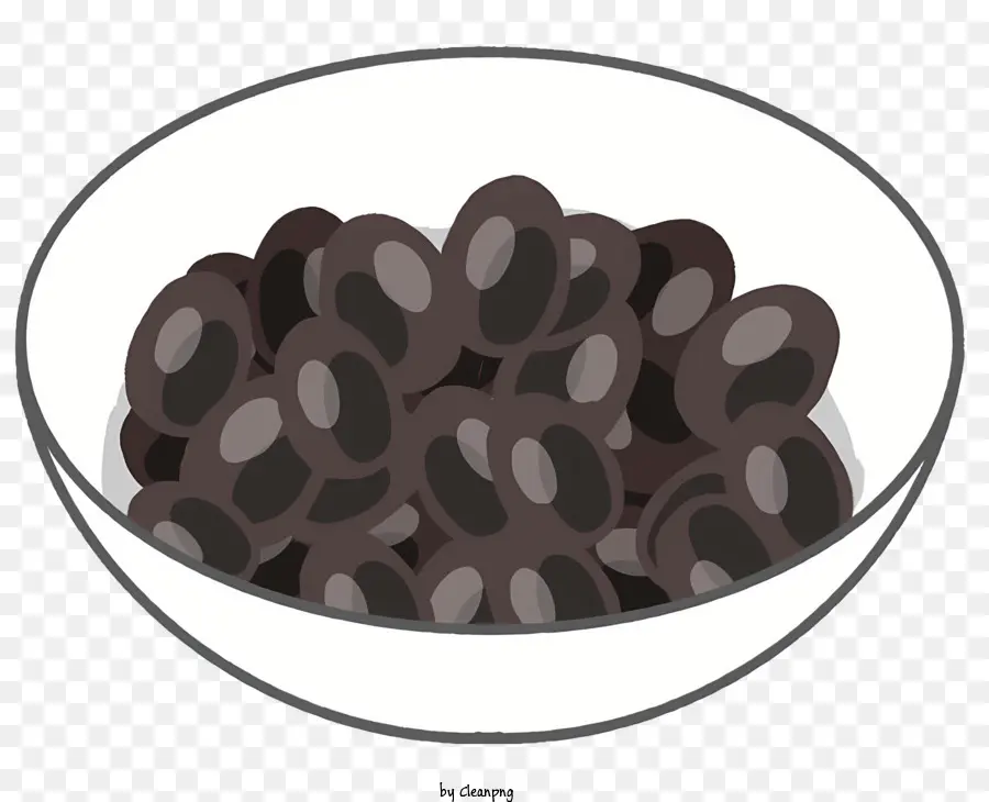 Frijoles Negros，Fondo Blanco PNG