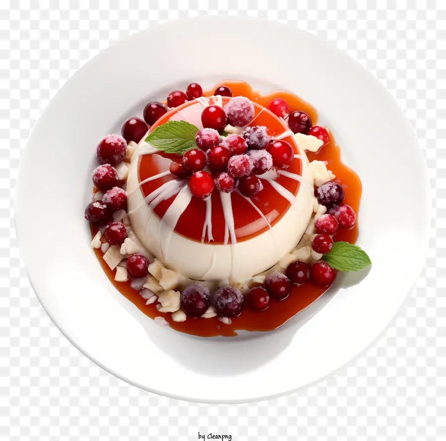 Plato De Navidad，De Postre PNG