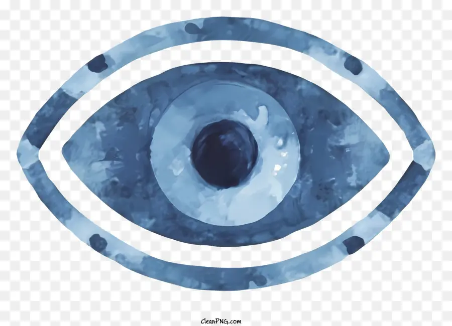 Dibujos Animados，Ojo Azul PNG