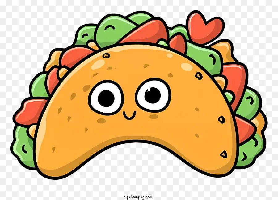 Lindo Taco，Dibujos Animados De Taco PNG