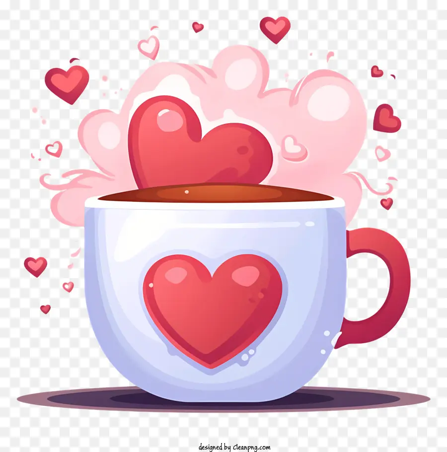 Dibujos Animados De San Valentín Día De Café，Café PNG