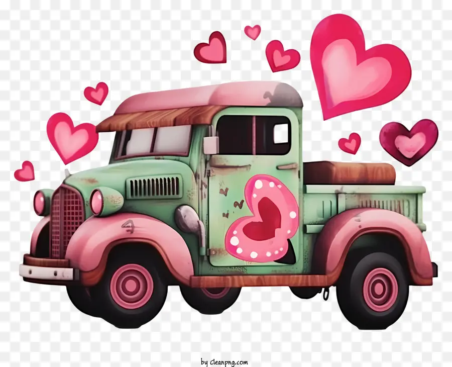 Caricatura De San Valentín，Camioneta PNG