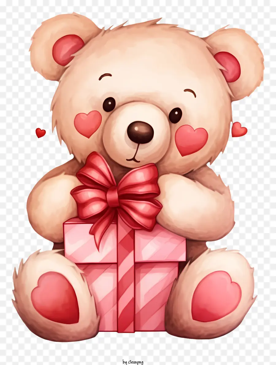 Oso De Peluche De San Valentín Dibujado A Mano，Osito De Peluche PNG