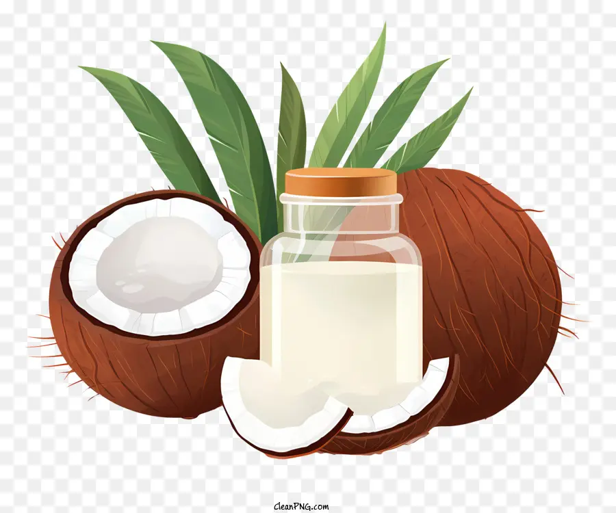 Aceite De Nuez De Coco，La Leche De Coco PNG