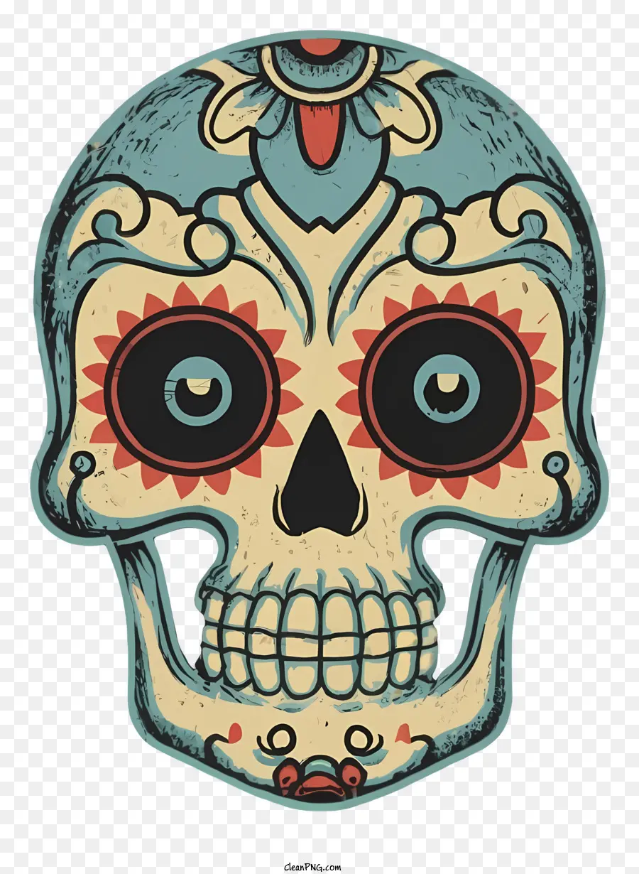 Dibujos Animados，Calavera Decorativa PNG